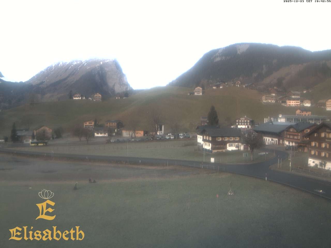 Archiv Foto Webcam Schoppernau: Ausblick Hotel Elisabeth