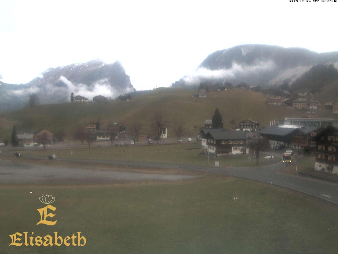Archiv Foto Webcam Schoppernau: Ausblick Hotel Elisabeth