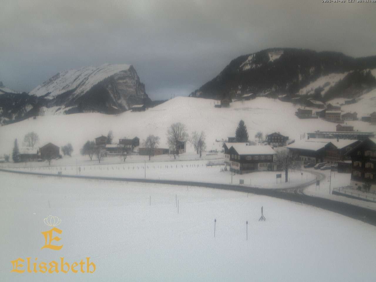Archiv Foto Webcam Schoppernau: Ausblick Hotel Elisabeth
