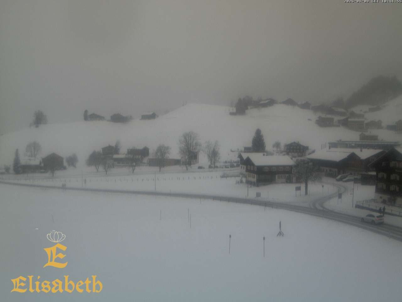 Archiv Foto Webcam Schoppernau: Ausblick Hotel Elisabeth