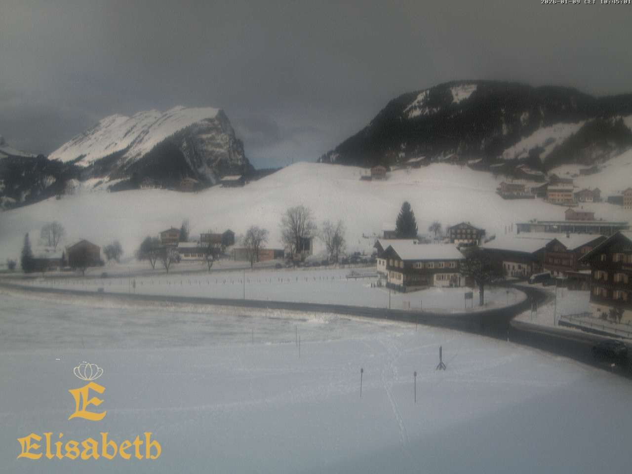Archiv Foto Webcam Schoppernau: Ausblick Hotel Elisabeth