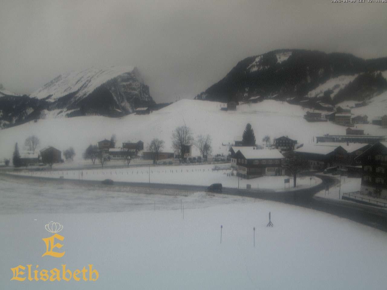 Archiv Foto Webcam Schoppernau: Ausblick Hotel Elisabeth