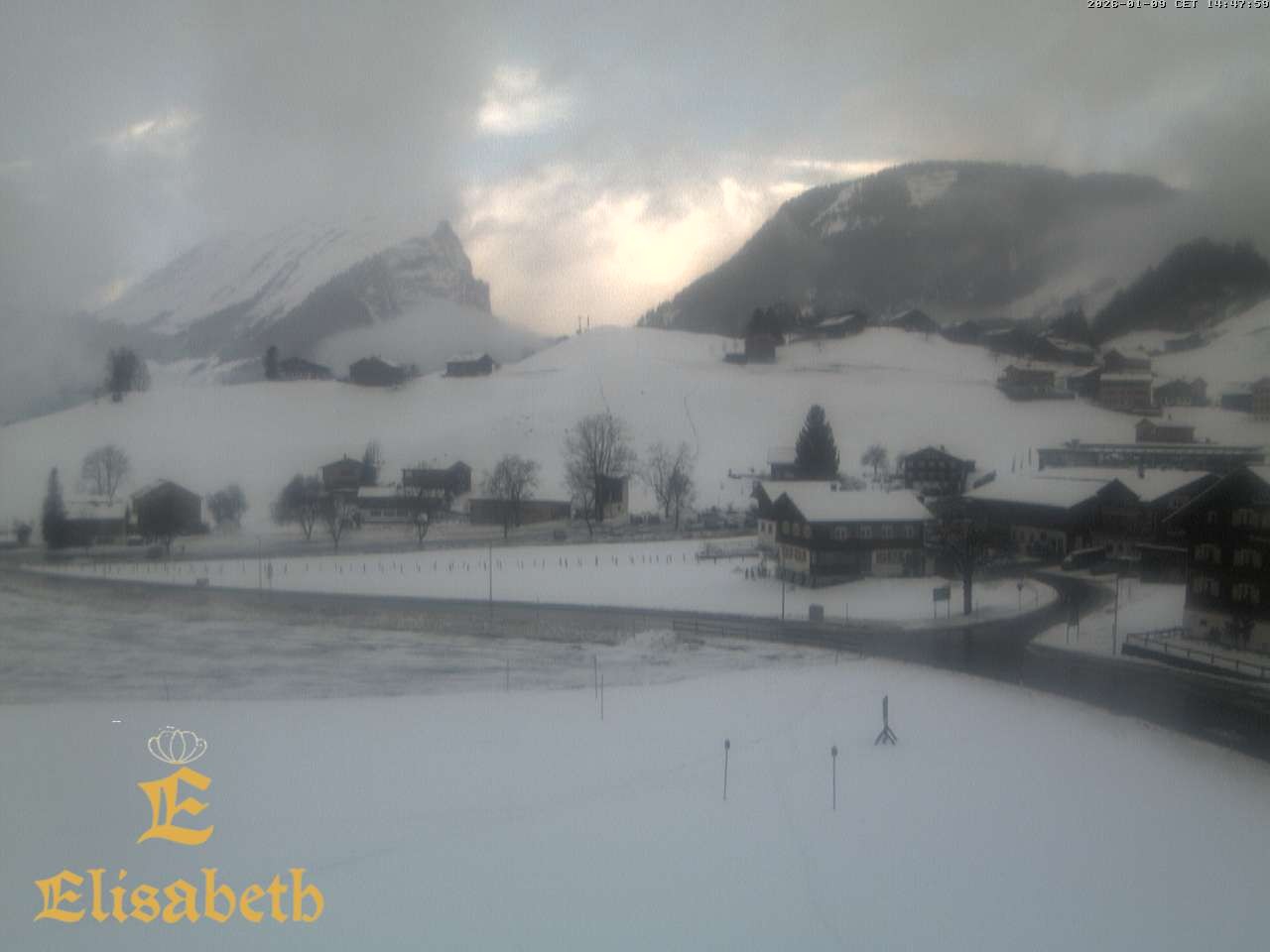 Archiv Foto Webcam Schoppernau: Ausblick Hotel Elisabeth