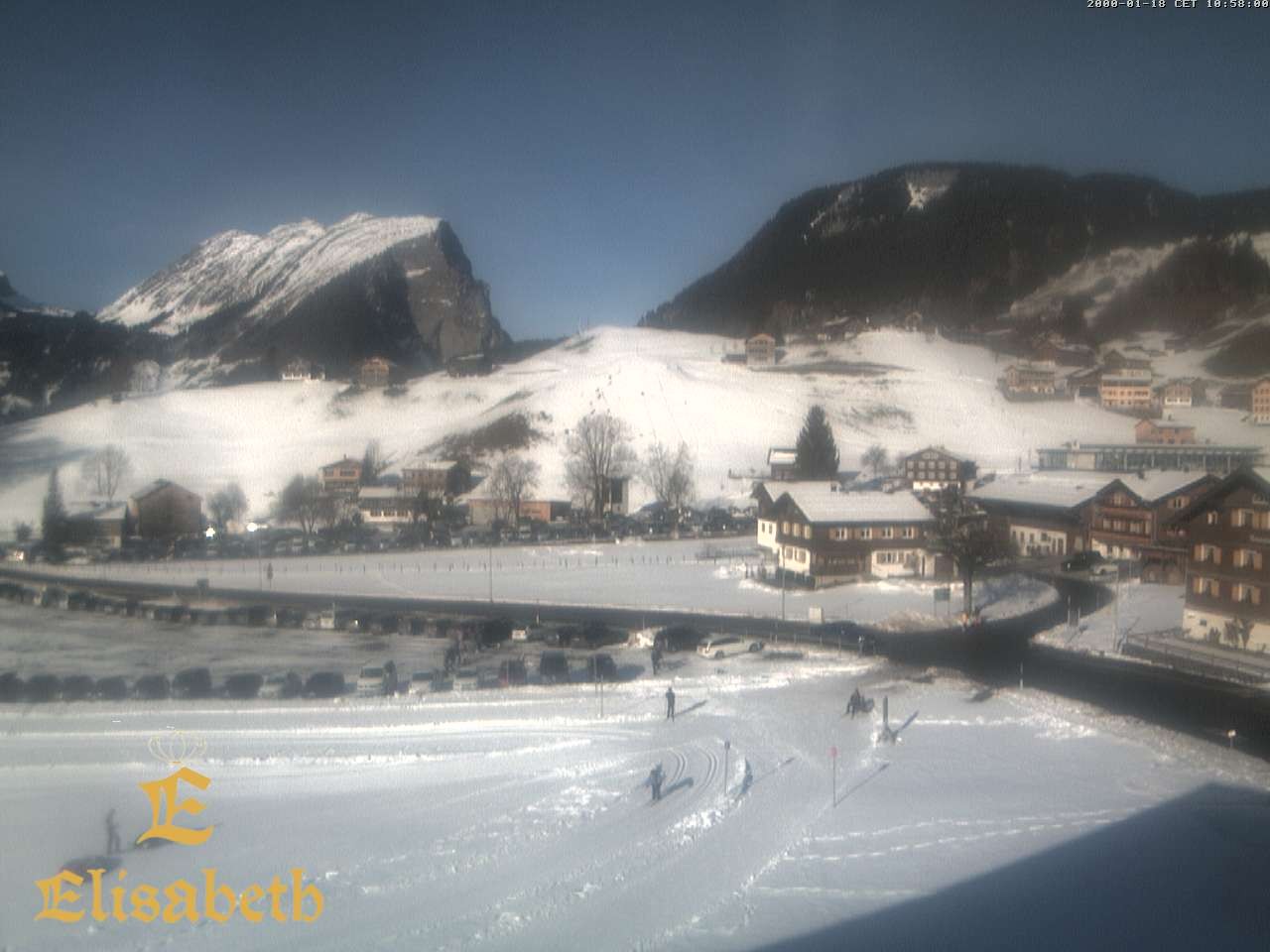 Archived image Webcam Schoppernau - Hotel Elisabeth