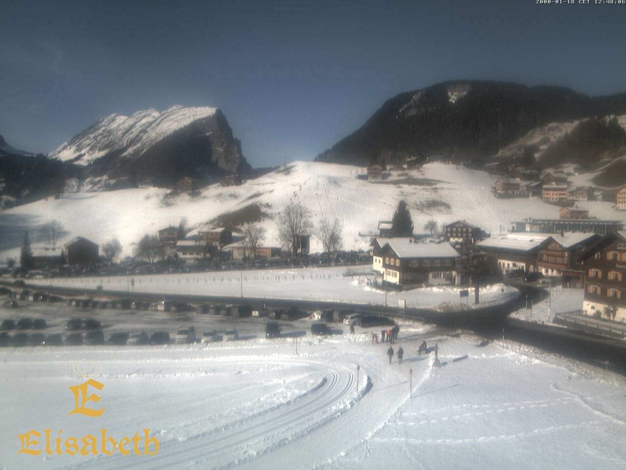 Archived image Webcam Schoppernau - Hotel Elisabeth