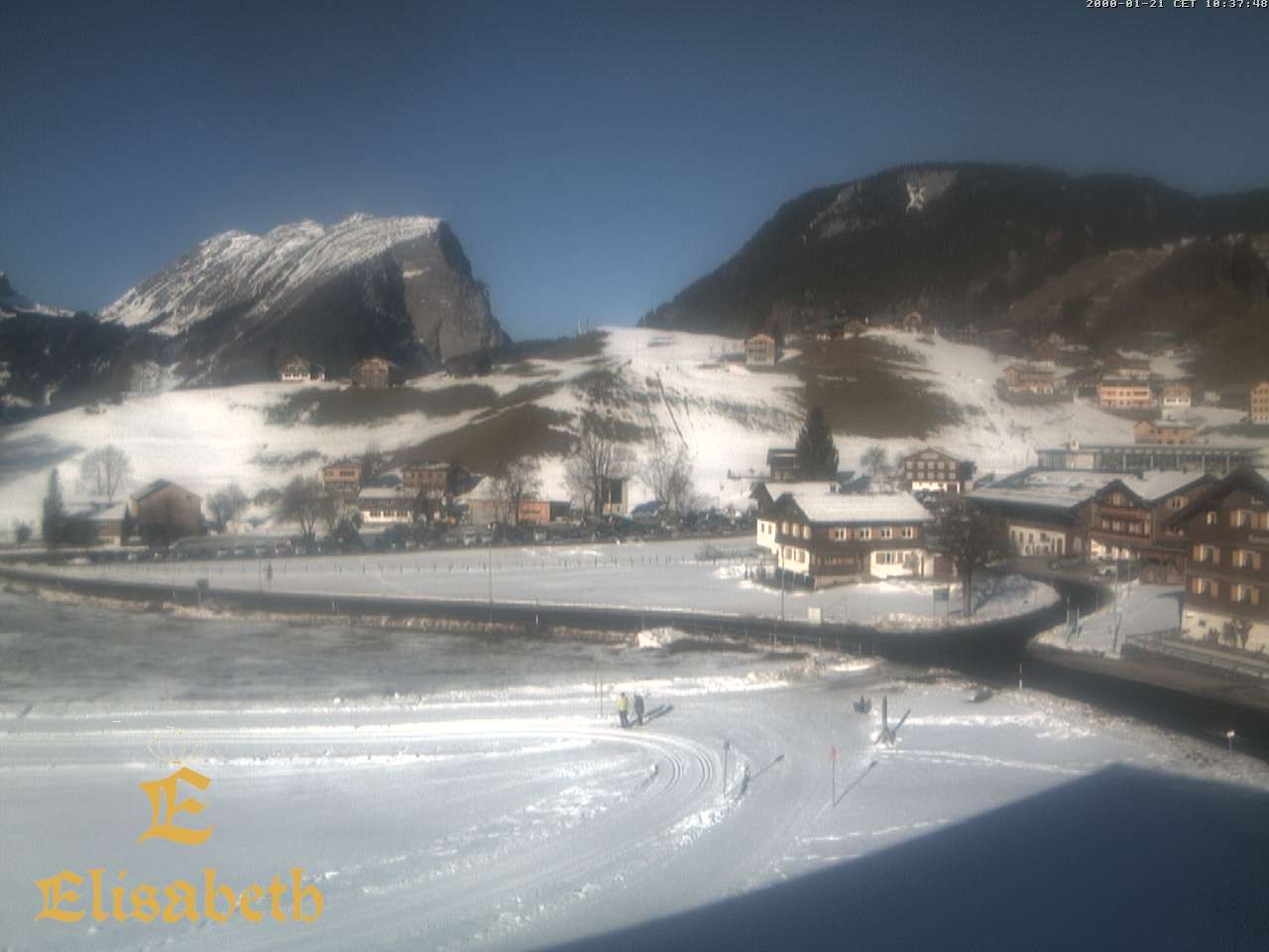Archiv Foto Webcam Schoppernau: Ausblick Hotel Elisabeth