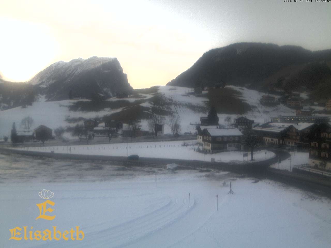 Archiv Foto Webcam Schoppernau: Ausblick Hotel Elisabeth