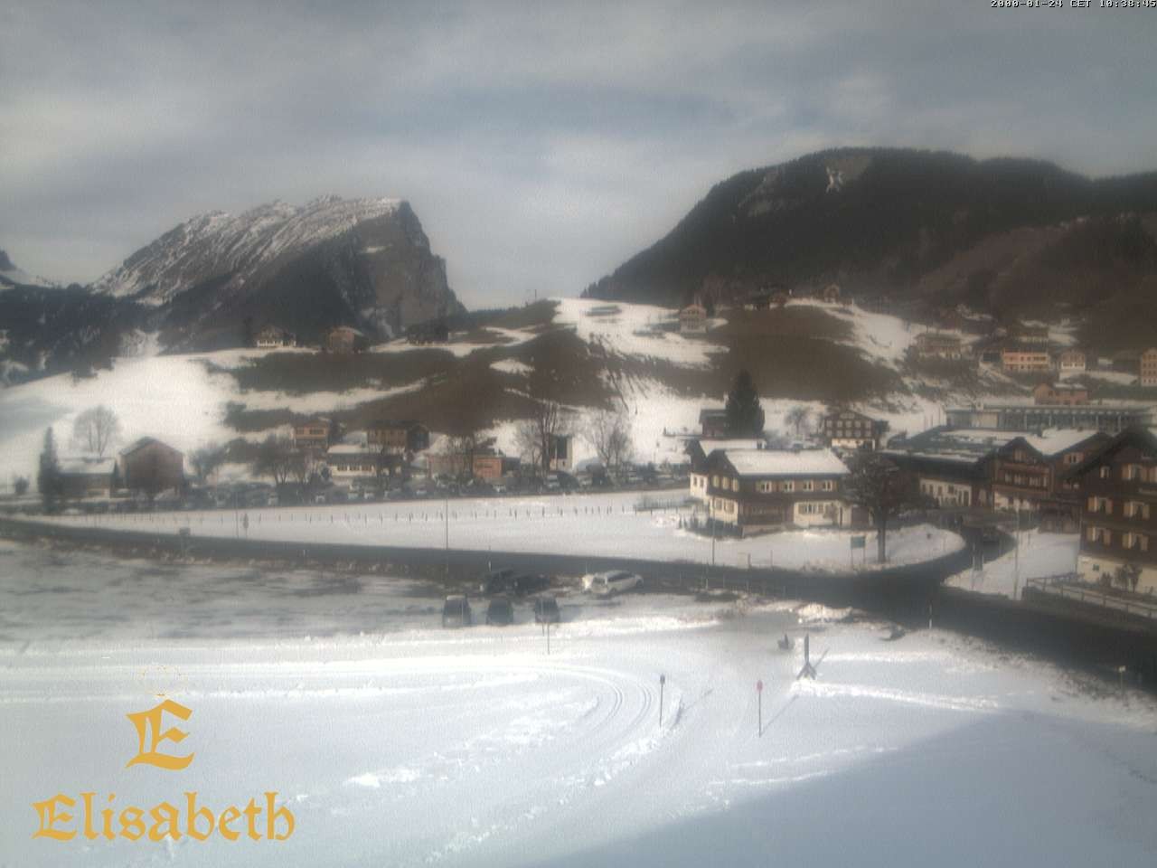 Archiv Foto Webcam Schoppernau: Ausblick Hotel Elisabeth