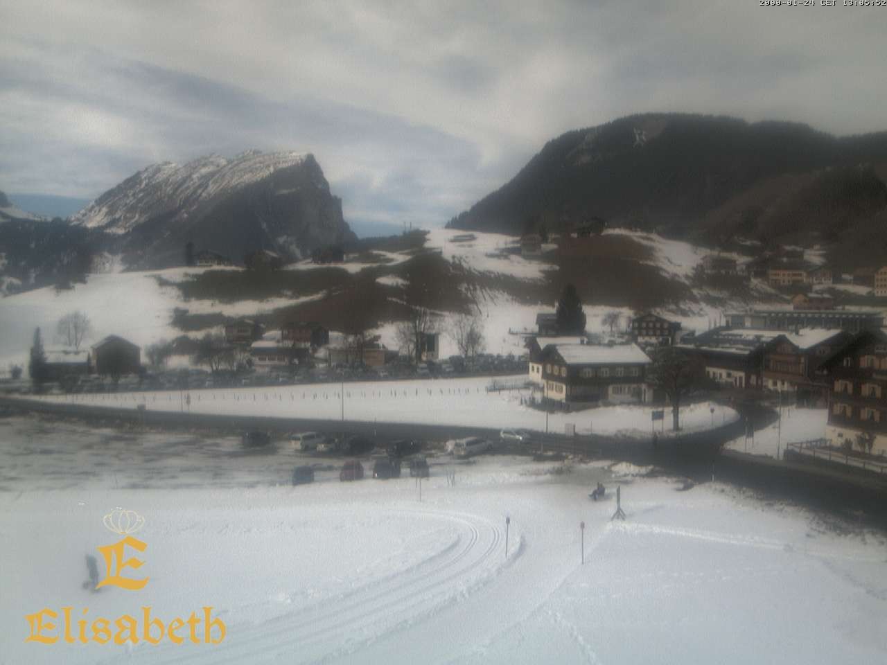 Archiv Foto Webcam Schoppernau: Ausblick Hotel Elisabeth
