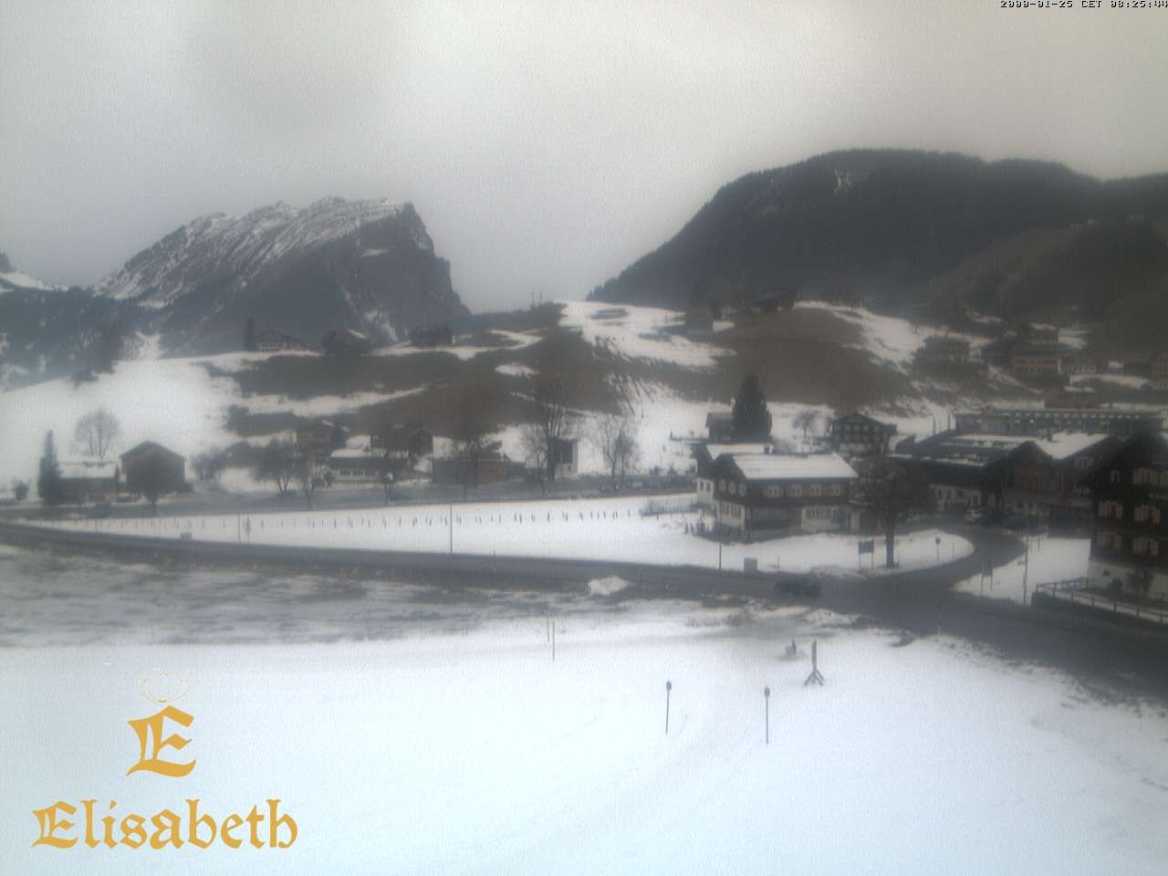 Archiv Foto Webcam Schoppernau: Ausblick Hotel Elisabeth