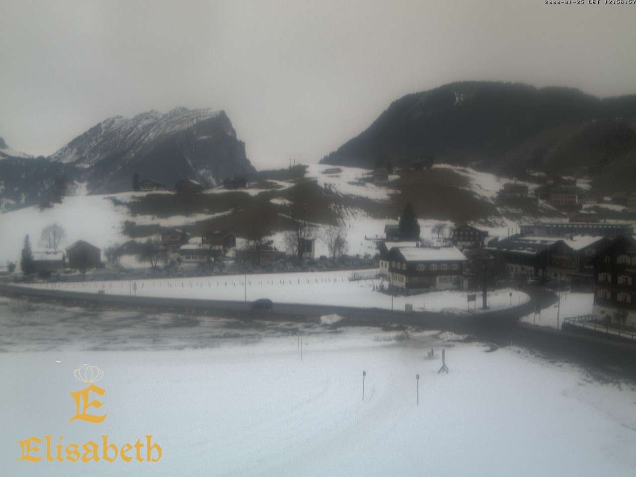 Archiv Foto Webcam Schoppernau: Ausblick Hotel Elisabeth