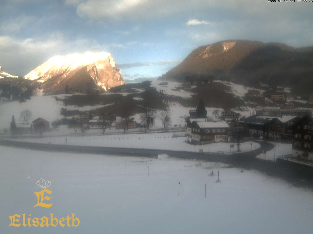 Archiv Foto Webcam Schoppernau: Ausblick Hotel Elisabeth