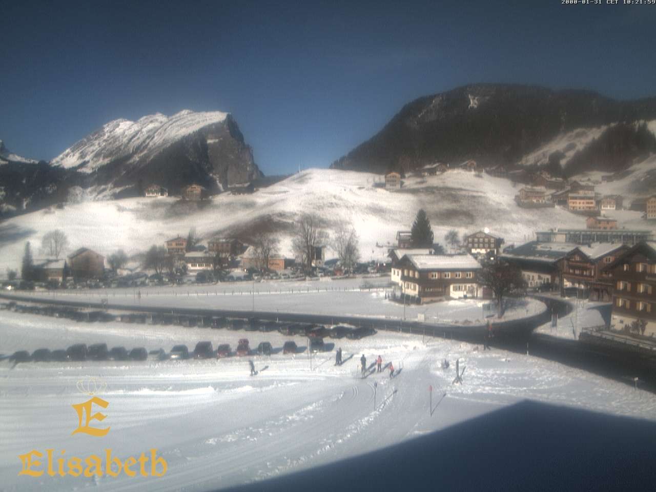 Archiv Foto Webcam Schoppernau: Ausblick Hotel Elisabeth