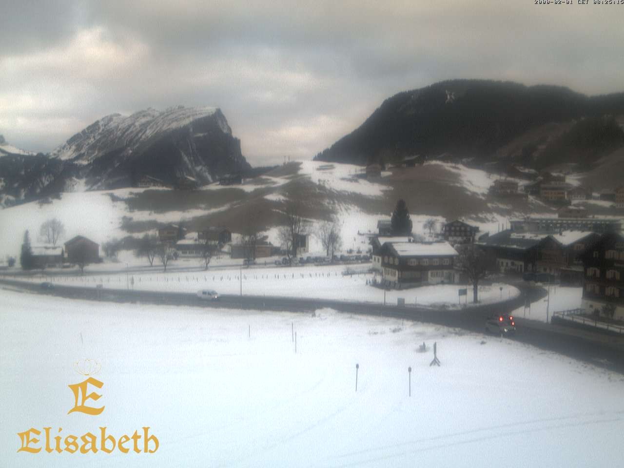 Archiv Foto Webcam Schoppernau: Ausblick Hotel Elisabeth