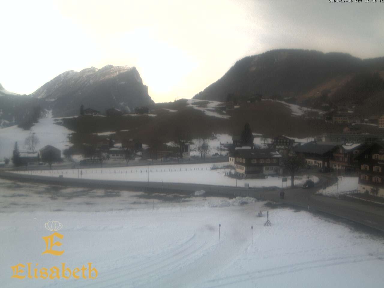 Archiv Foto Webcam Schoppernau: Ausblick Hotel Elisabeth