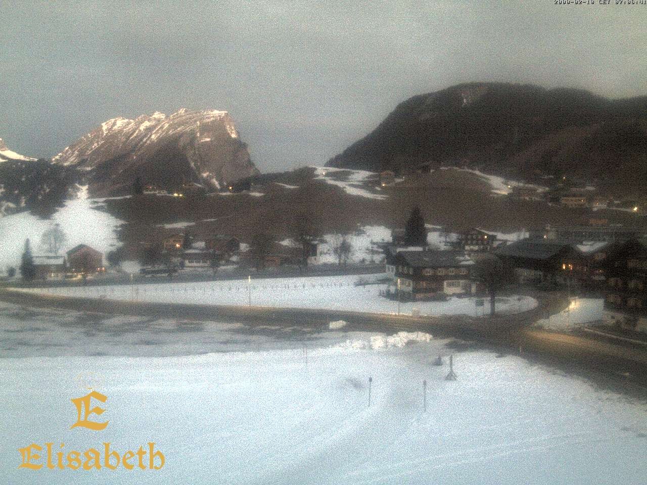 Archiv Foto Webcam Schoppernau: Ausblick Hotel Elisabeth