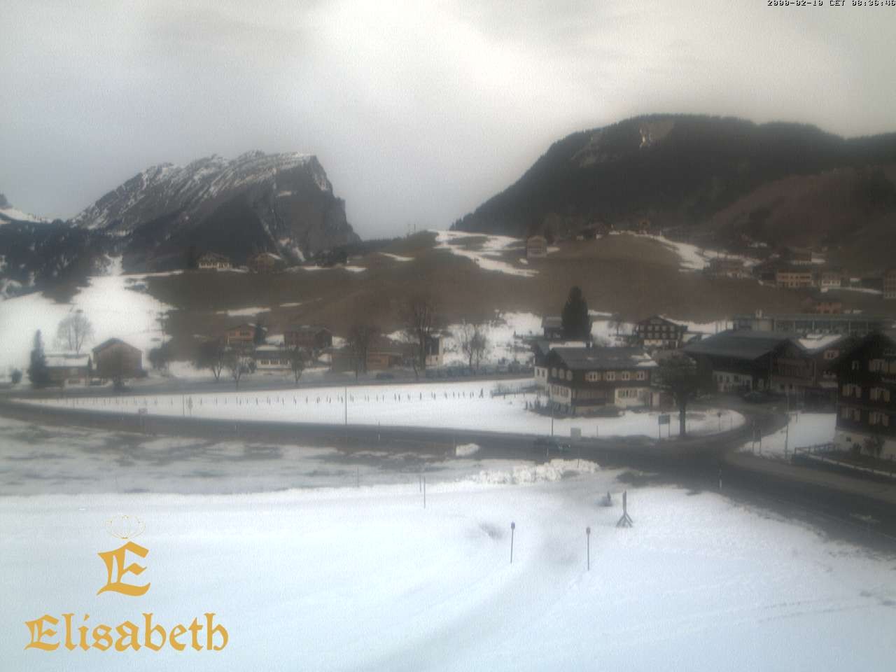 Archiv Foto Webcam Schoppernau: Ausblick Hotel Elisabeth