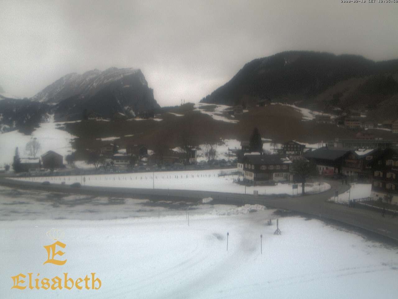 Archiv Foto Webcam Schoppernau: Ausblick Hotel Elisabeth