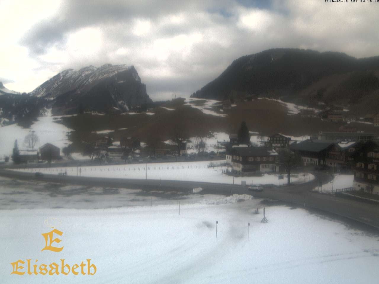 Archiv Foto Webcam Schoppernau: Ausblick Hotel Elisabeth