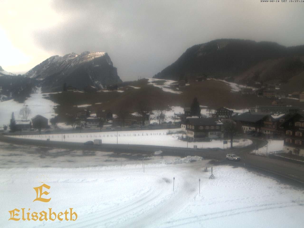 Archiv Foto Webcam Schoppernau: Ausblick Hotel Elisabeth