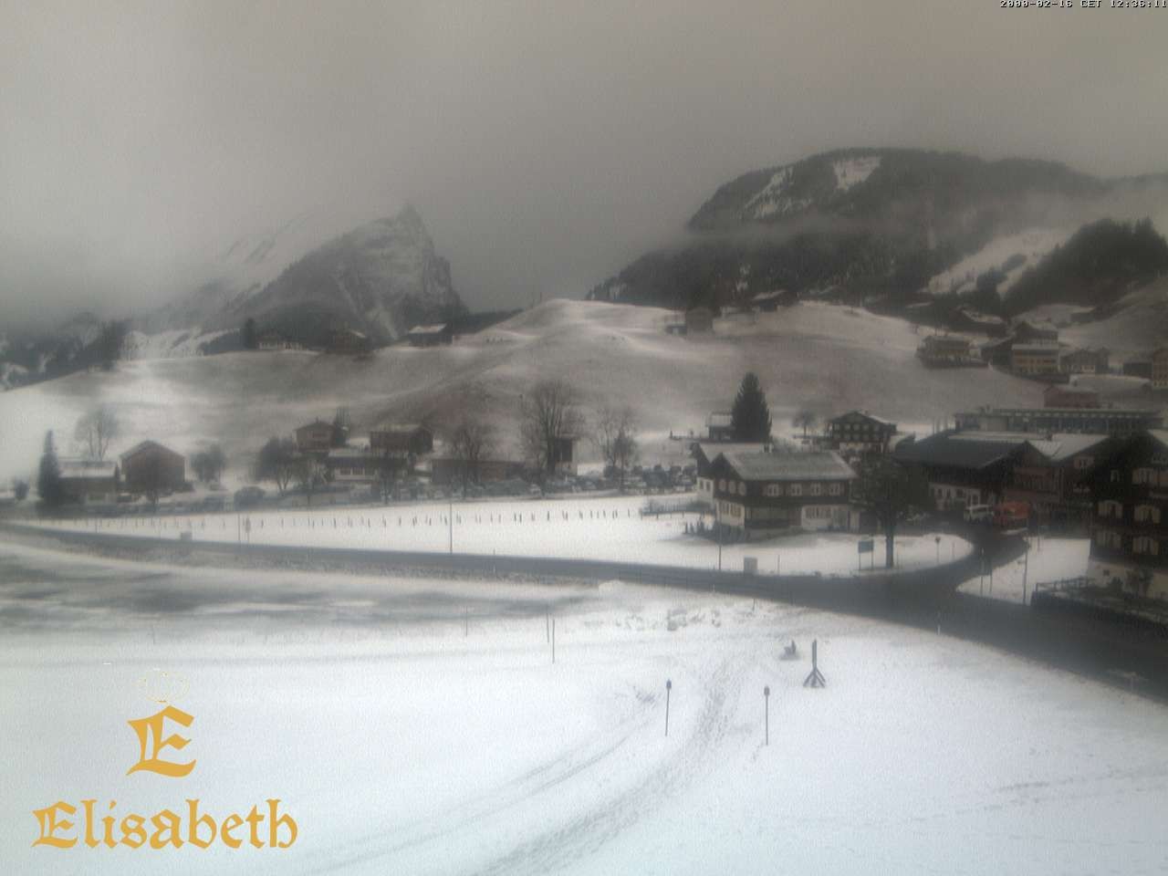 Archiv Foto Webcam Schoppernau: Ausblick Hotel Elisabeth
