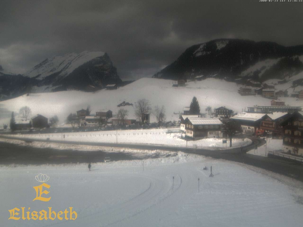 Archiv Foto Webcam Schoppernau: Ausblick Hotel Elisabeth