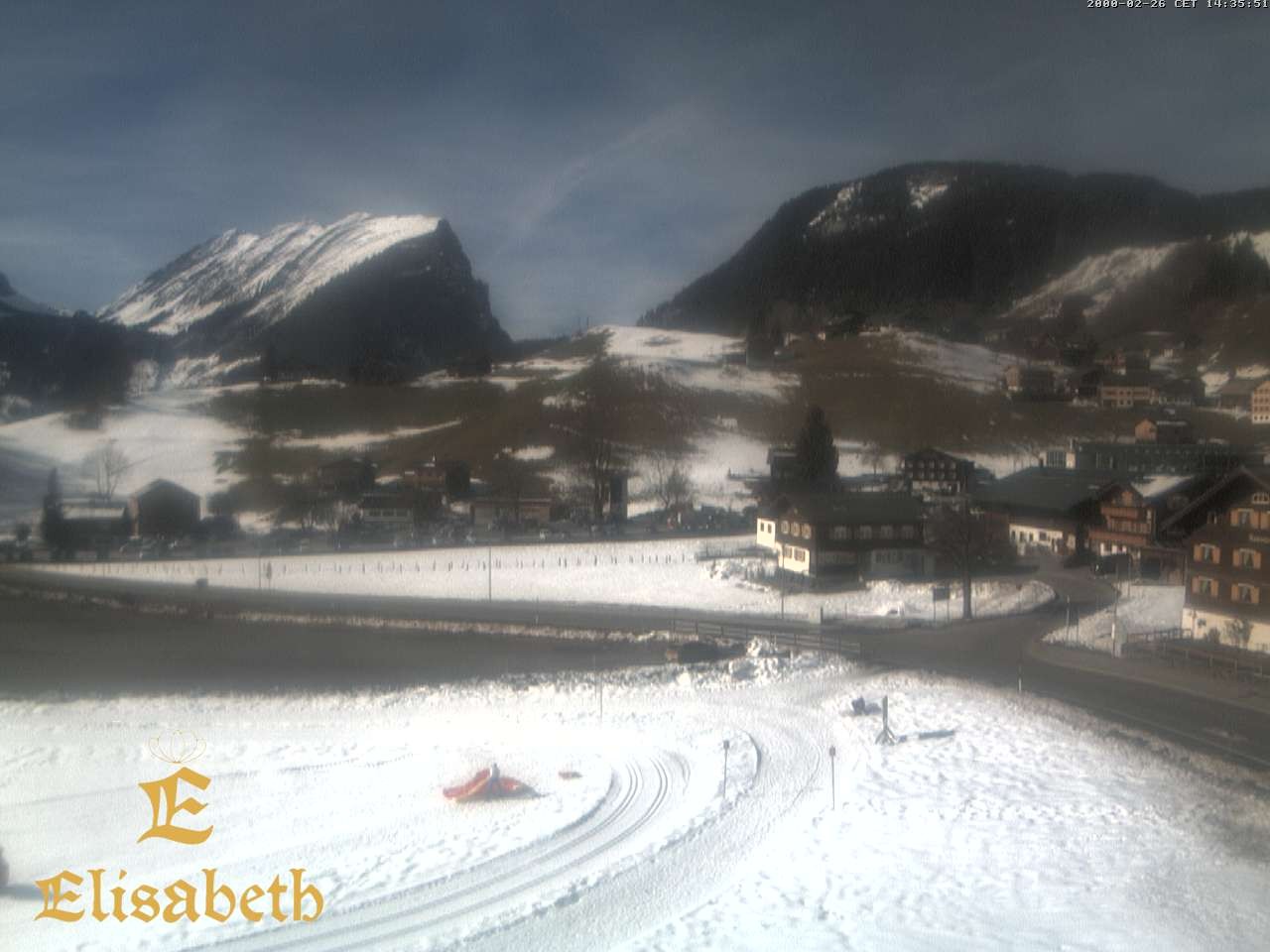 Archived image Webcam Schoppernau - Hotel Elisabeth