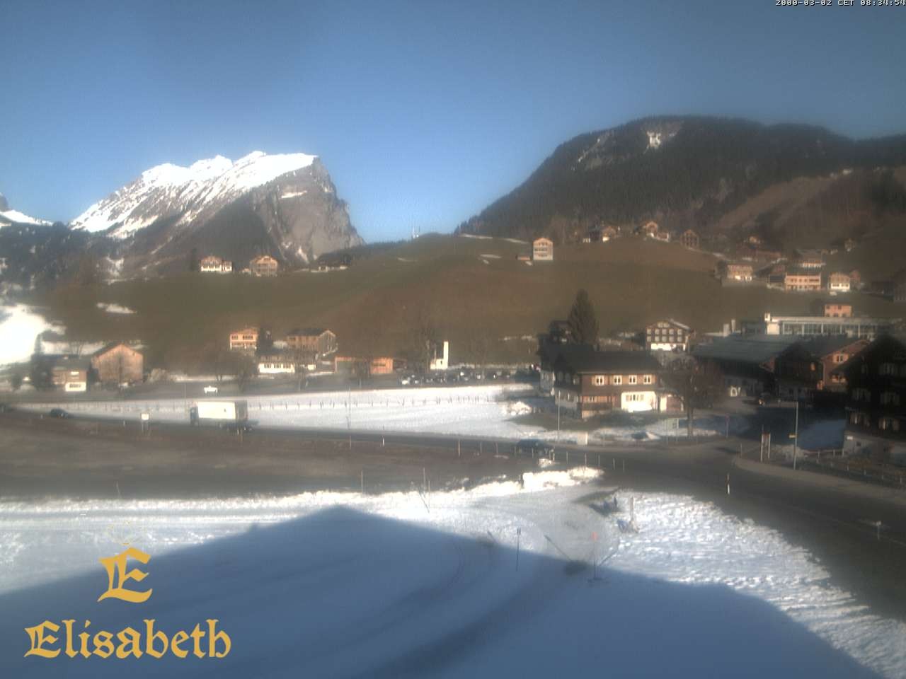 Archiv Foto Webcam Schoppernau: Ausblick Hotel Elisabeth