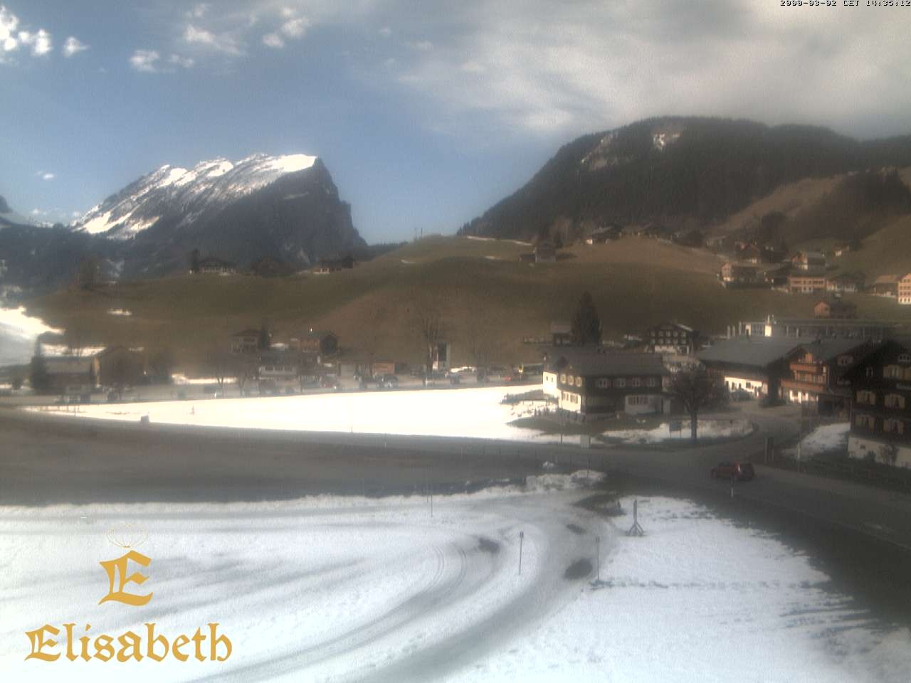 Archiv Foto Webcam Schoppernau: Ausblick Hotel Elisabeth