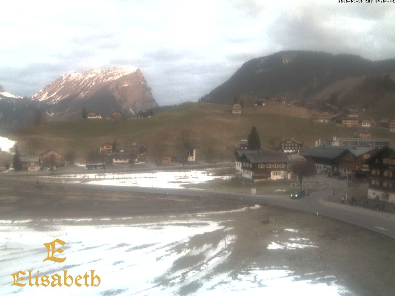 Archiv Foto Webcam Schoppernau: Ausblick Hotel Elisabeth