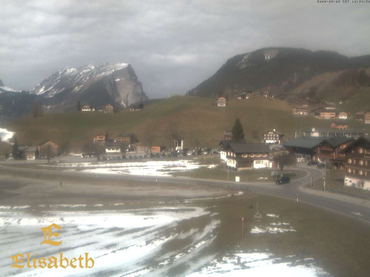 Archiv Foto Webcam Schoppernau: Ausblick Hotel Elisabeth