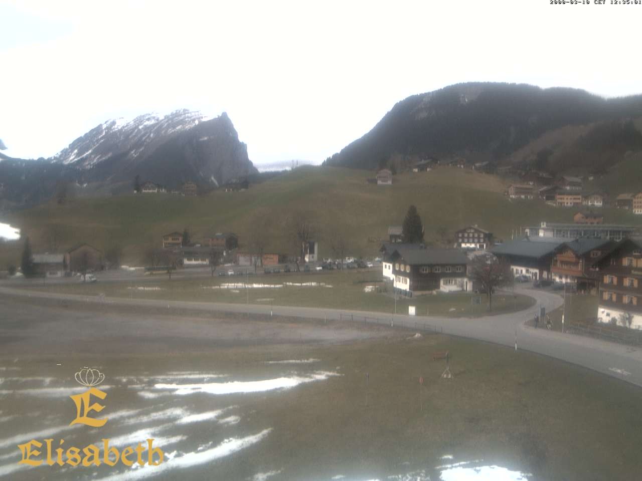 Archiv Foto Webcam Schoppernau: Ausblick Hotel Elisabeth
