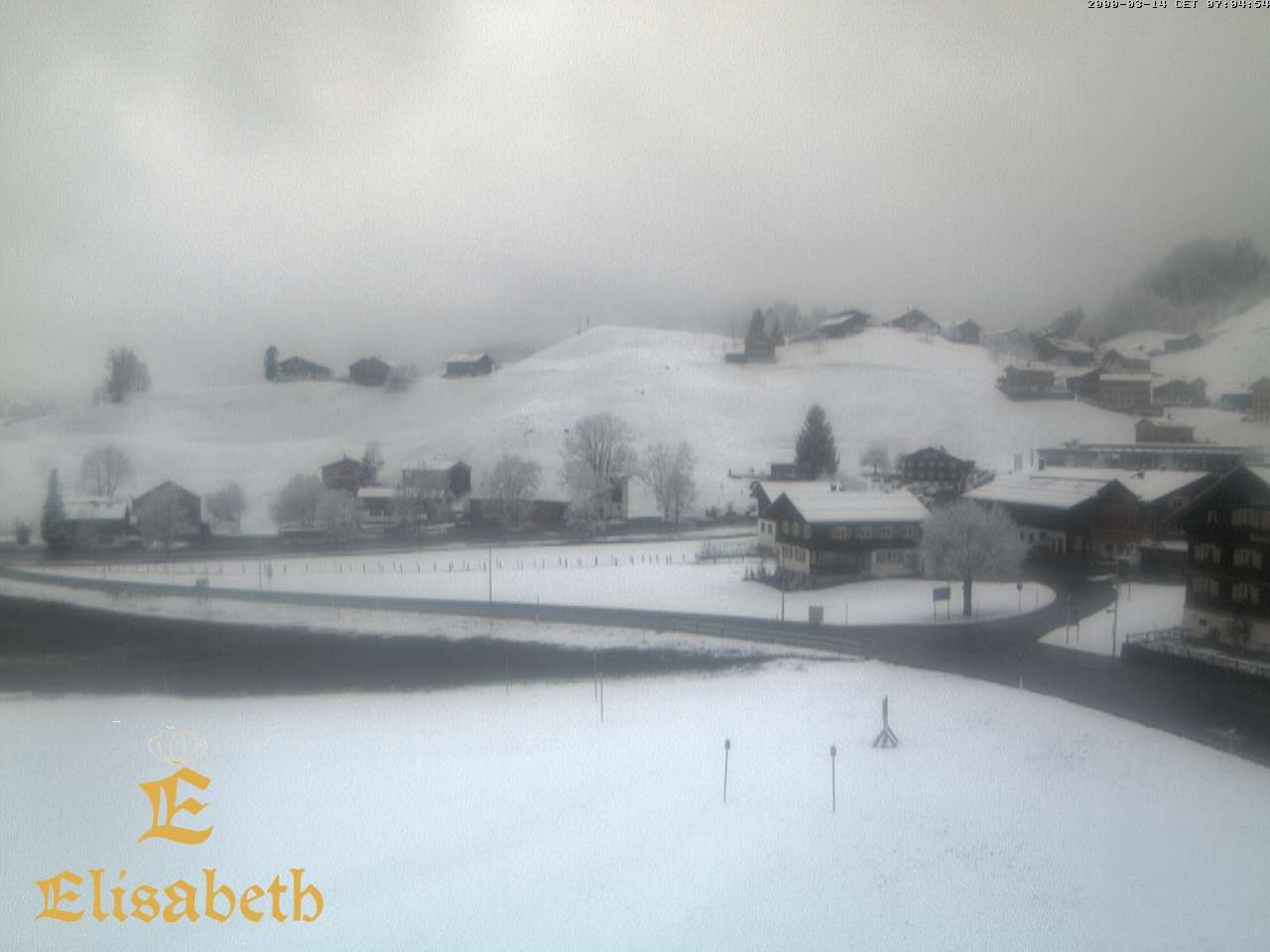 Archiv Foto Webcam Schoppernau: Ausblick Hotel Elisabeth