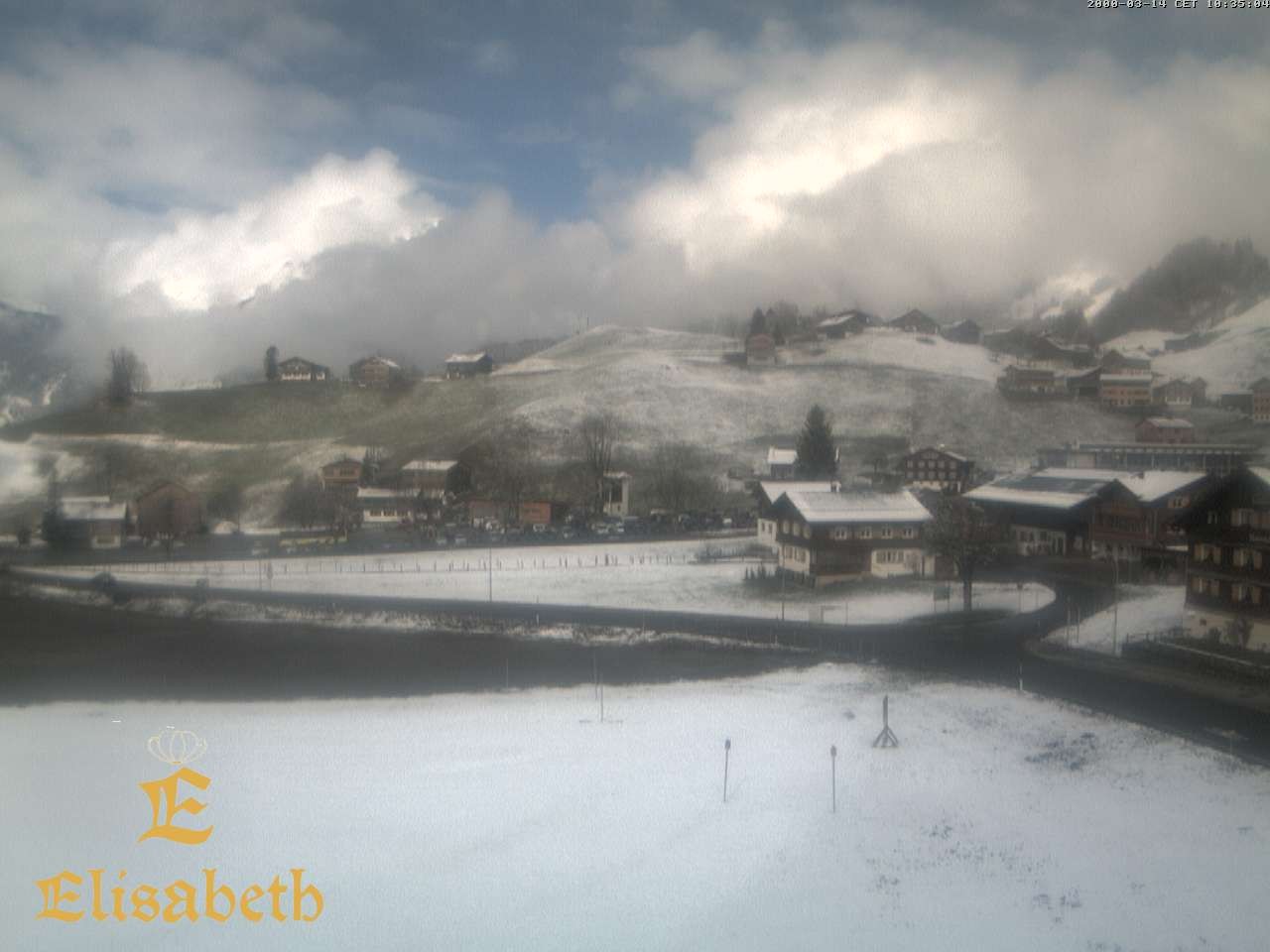 Archiv Foto Webcam Schoppernau: Ausblick Hotel Elisabeth