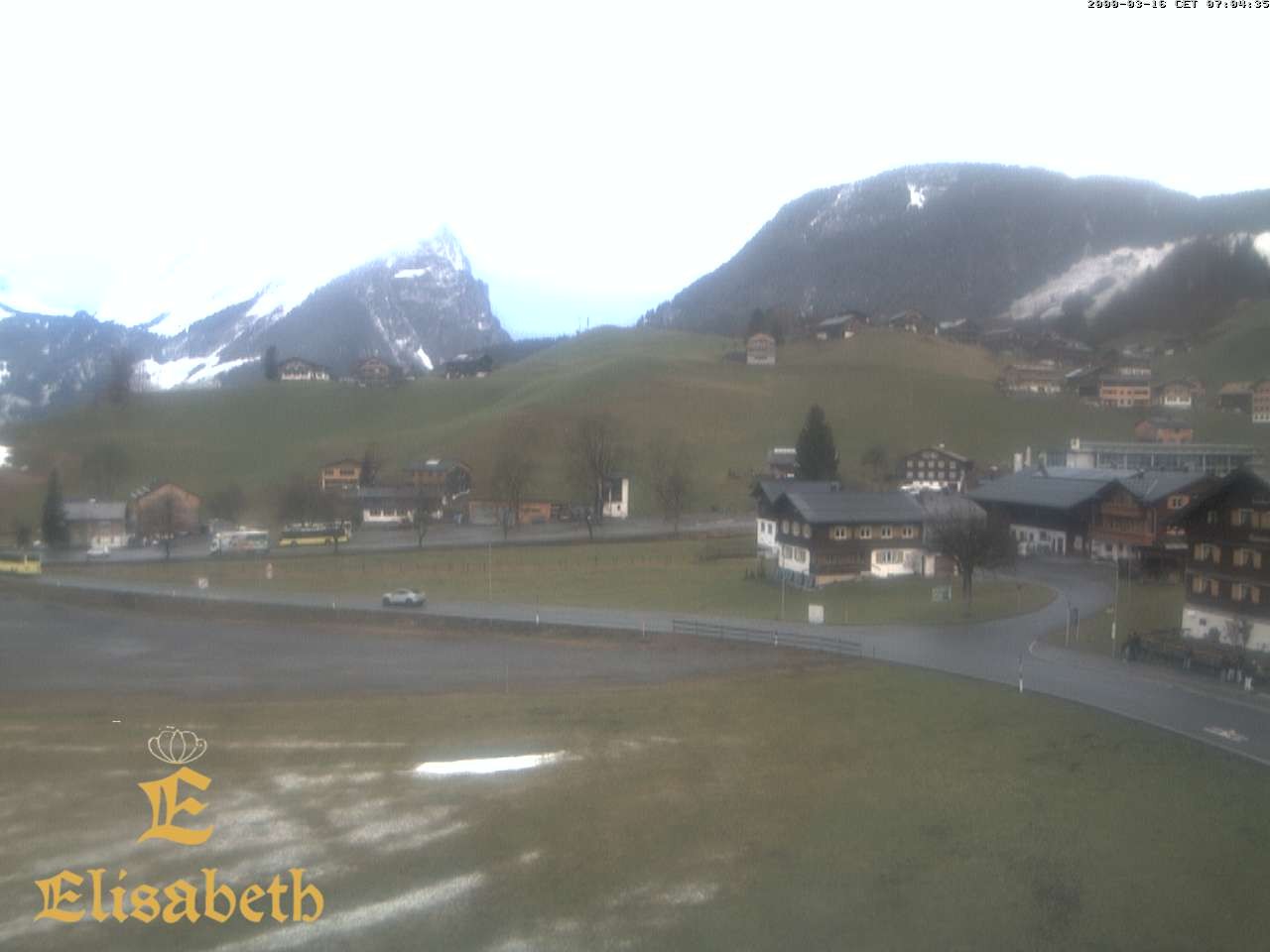 Archiv Foto Webcam Schoppernau: Ausblick Hotel Elisabeth