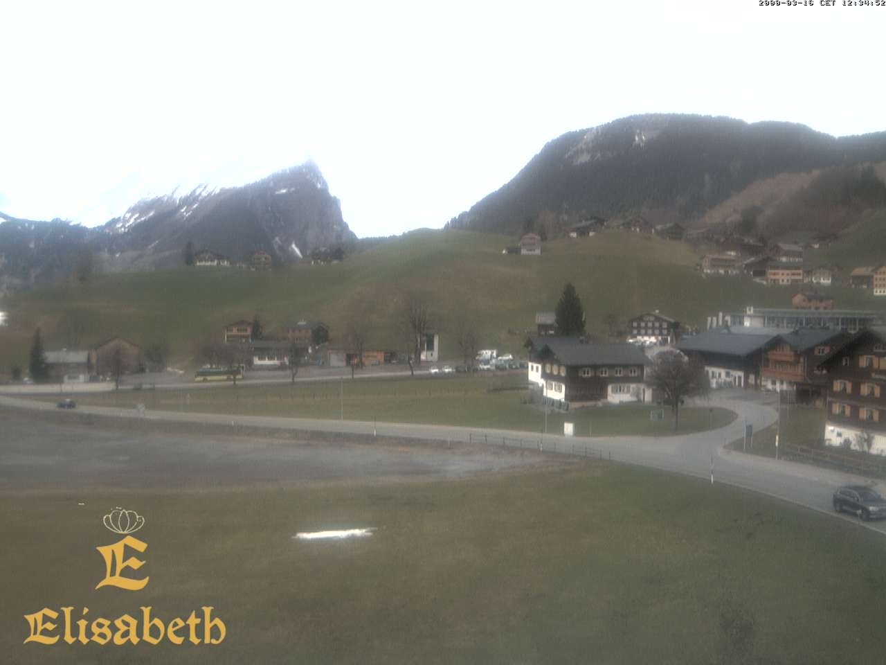 Archiv Foto Webcam Schoppernau: Ausblick Hotel Elisabeth