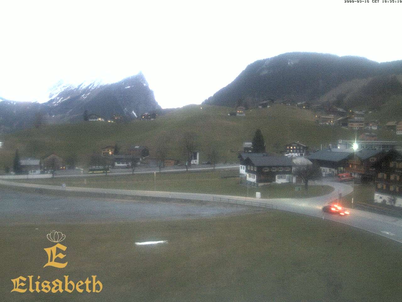 Archiv Foto Webcam Schoppernau: Ausblick Hotel Elisabeth