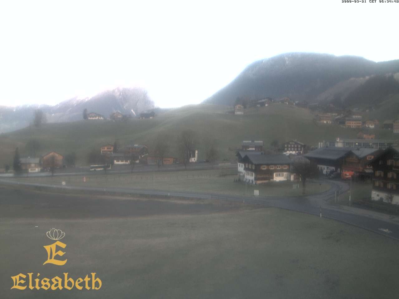 Archiv Foto Webcam Schoppernau: Ausblick Hotel Elisabeth