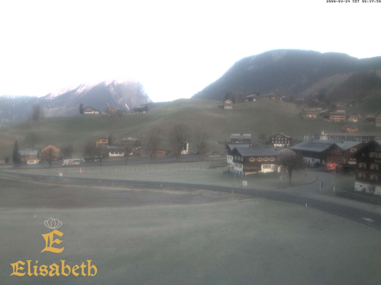 Archiv Foto Webcam Schoppernau: Ausblick Hotel Elisabeth