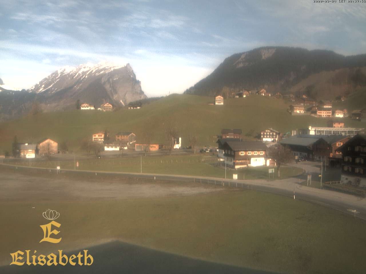 Archiv Foto Webcam Schoppernau: Ausblick Hotel Elisabeth