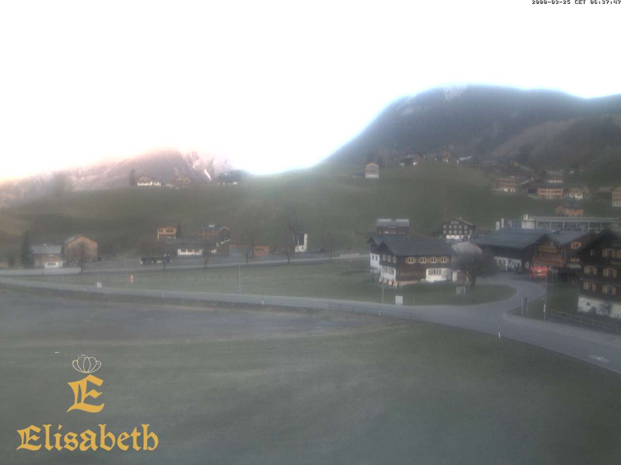 Archiv Foto Webcam Schoppernau: Ausblick Hotel Elisabeth