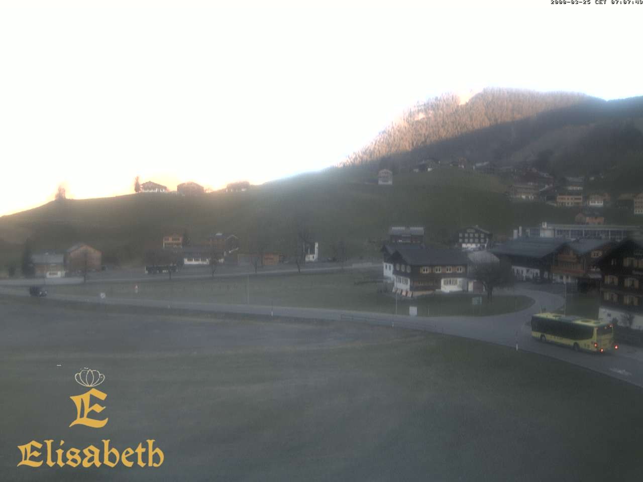 Archiv Foto Webcam Schoppernau: Ausblick Hotel Elisabeth