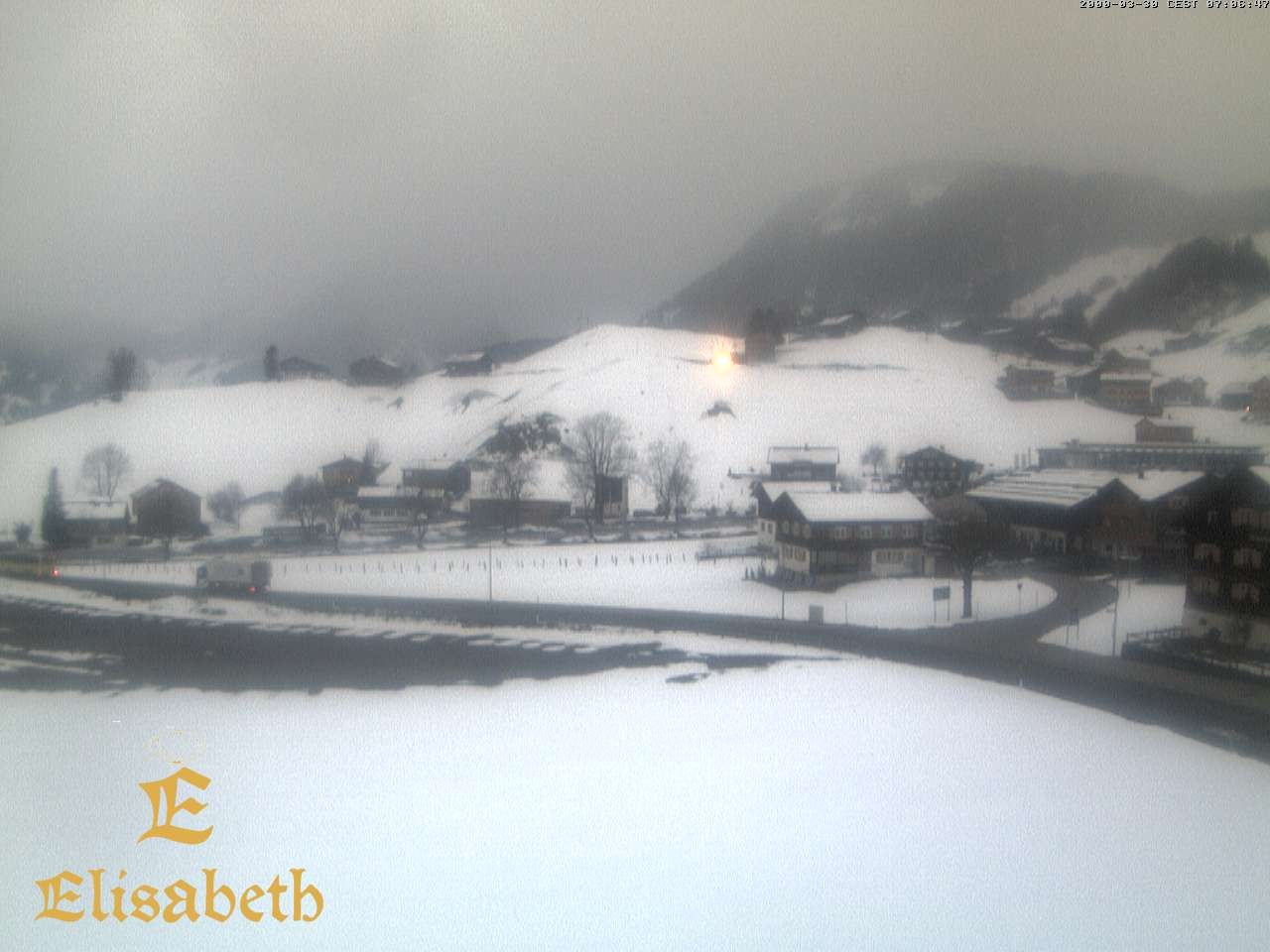Archiv Foto Webcam Schoppernau: Ausblick Hotel Elisabeth