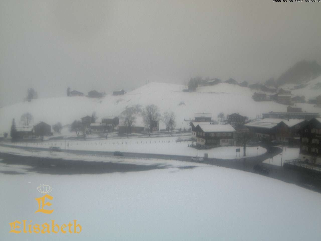 Archiv Foto Webcam Schoppernau: Ausblick Hotel Elisabeth