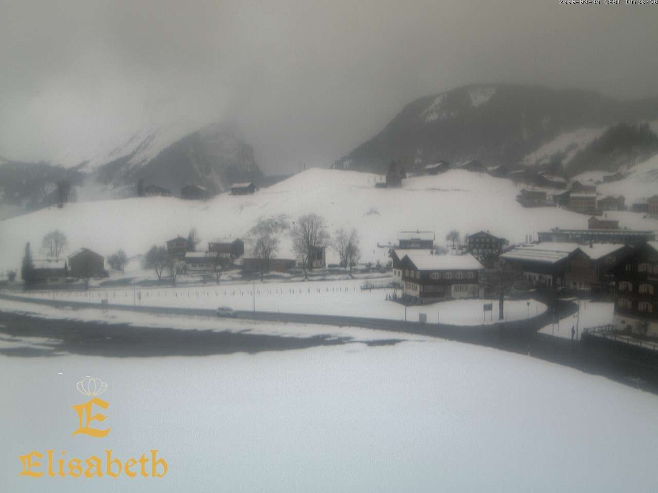 Archiv Foto Webcam Schoppernau: Ausblick Hotel Elisabeth