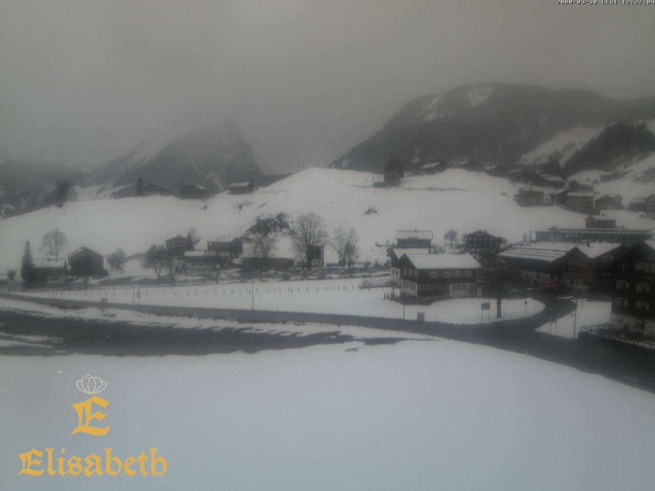 Archiv Foto Webcam Schoppernau: Ausblick Hotel Elisabeth