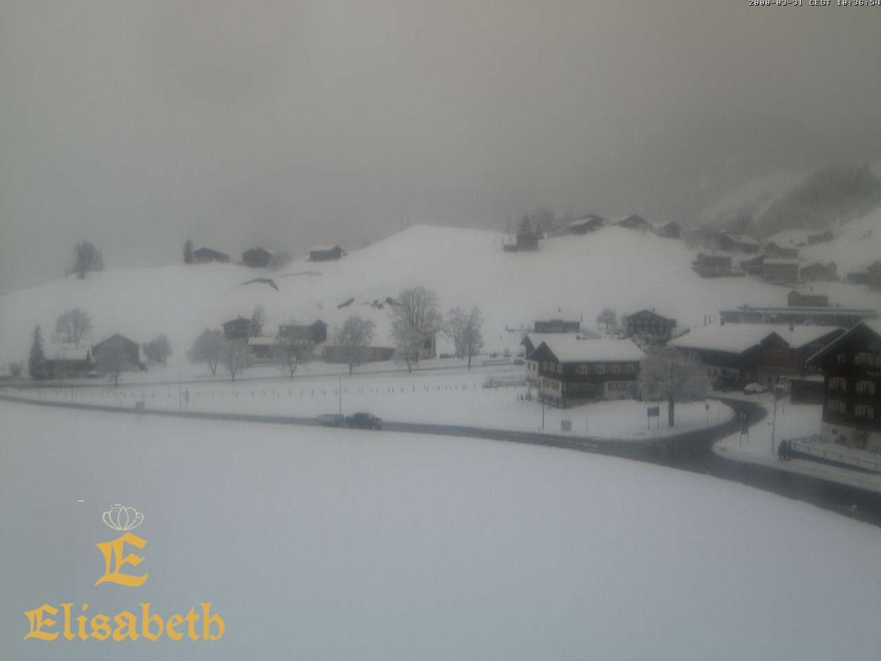 Archiv Foto Webcam Schoppernau: Ausblick Hotel Elisabeth