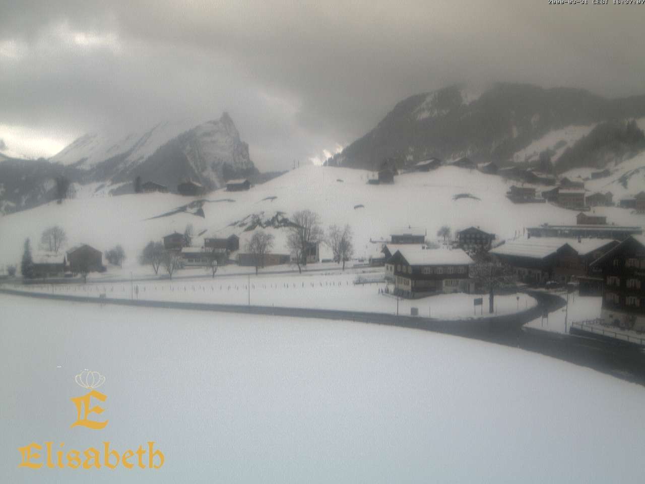 Archiv Foto Webcam Schoppernau: Ausblick Hotel Elisabeth
