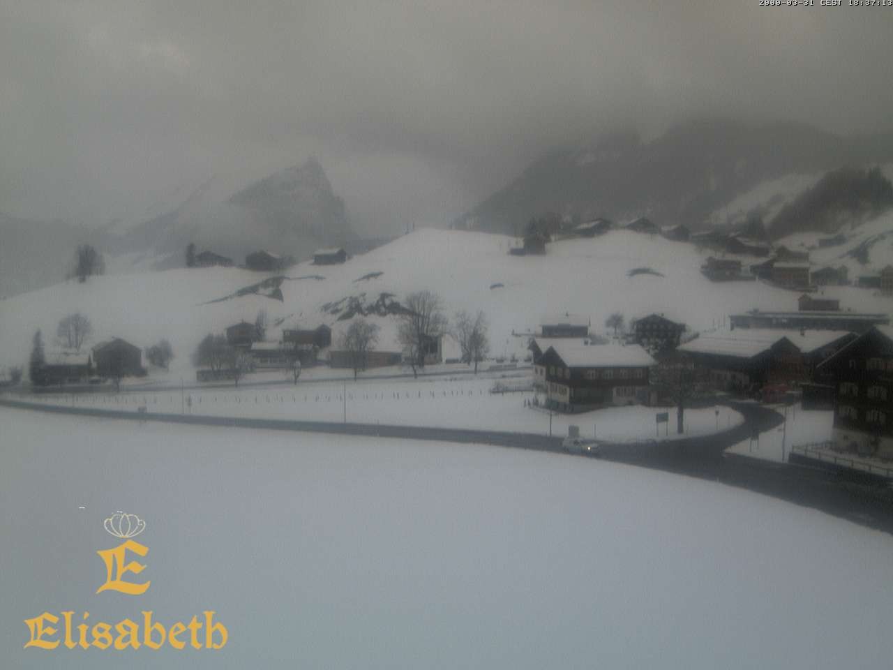 Archiv Foto Webcam Schoppernau: Ausblick Hotel Elisabeth