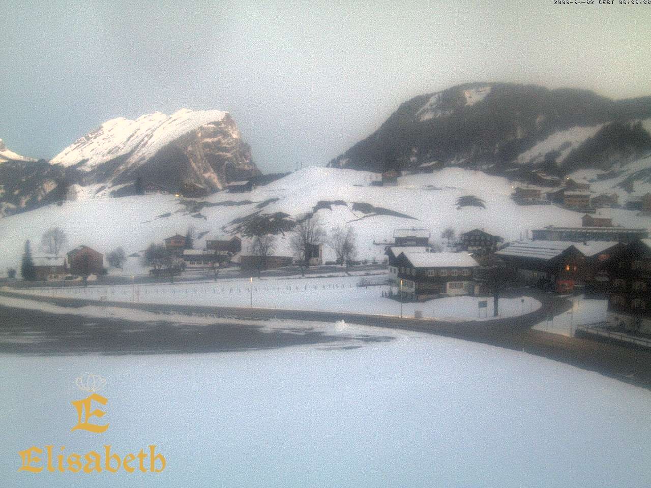 Archiv Foto Webcam Schoppernau: Ausblick Hotel Elisabeth